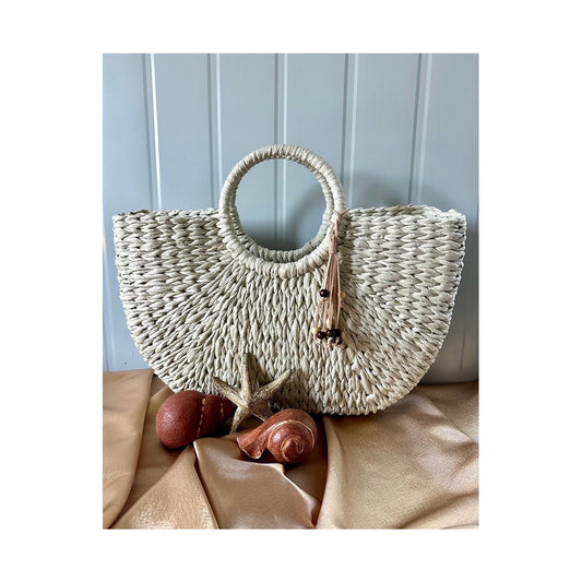 Basket Woven Pewter Bags