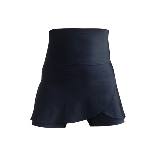 Swimwear Skort. All- in- one shorts and skirt. Black