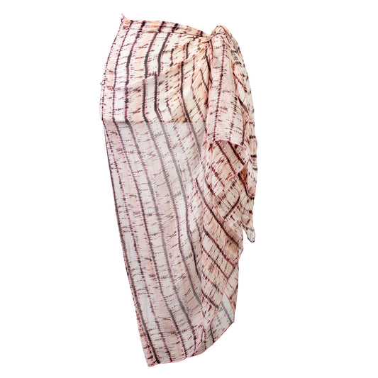 Long Silk Sarong - Blush Pink