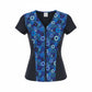 Swimwear Slimline V Neck, Cap Sleeve - Waterwheels
