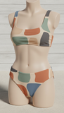 Recycled nylon bikini set with sculpted fit