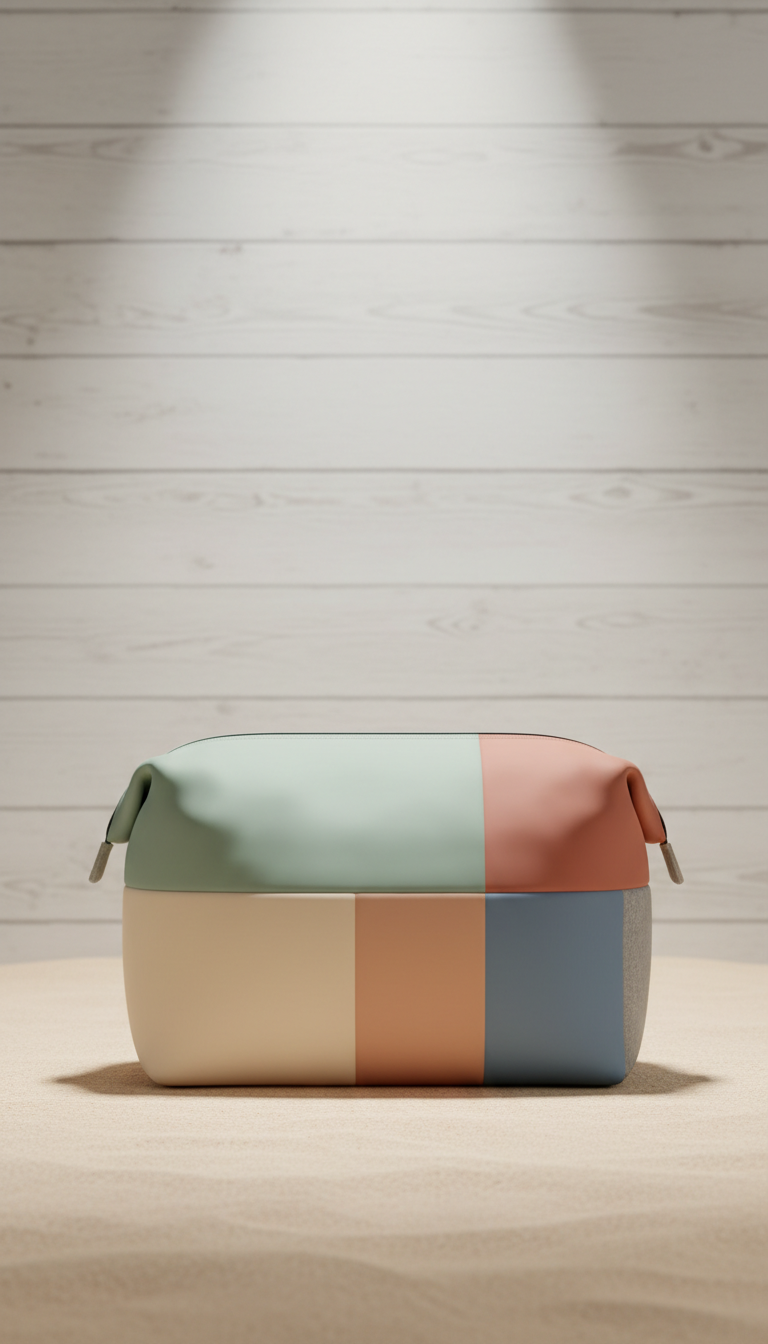 Coordinated swim bag with waterproof lining