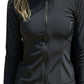 The Rasher - Round Neck -Long Sleeve  - Black with Black