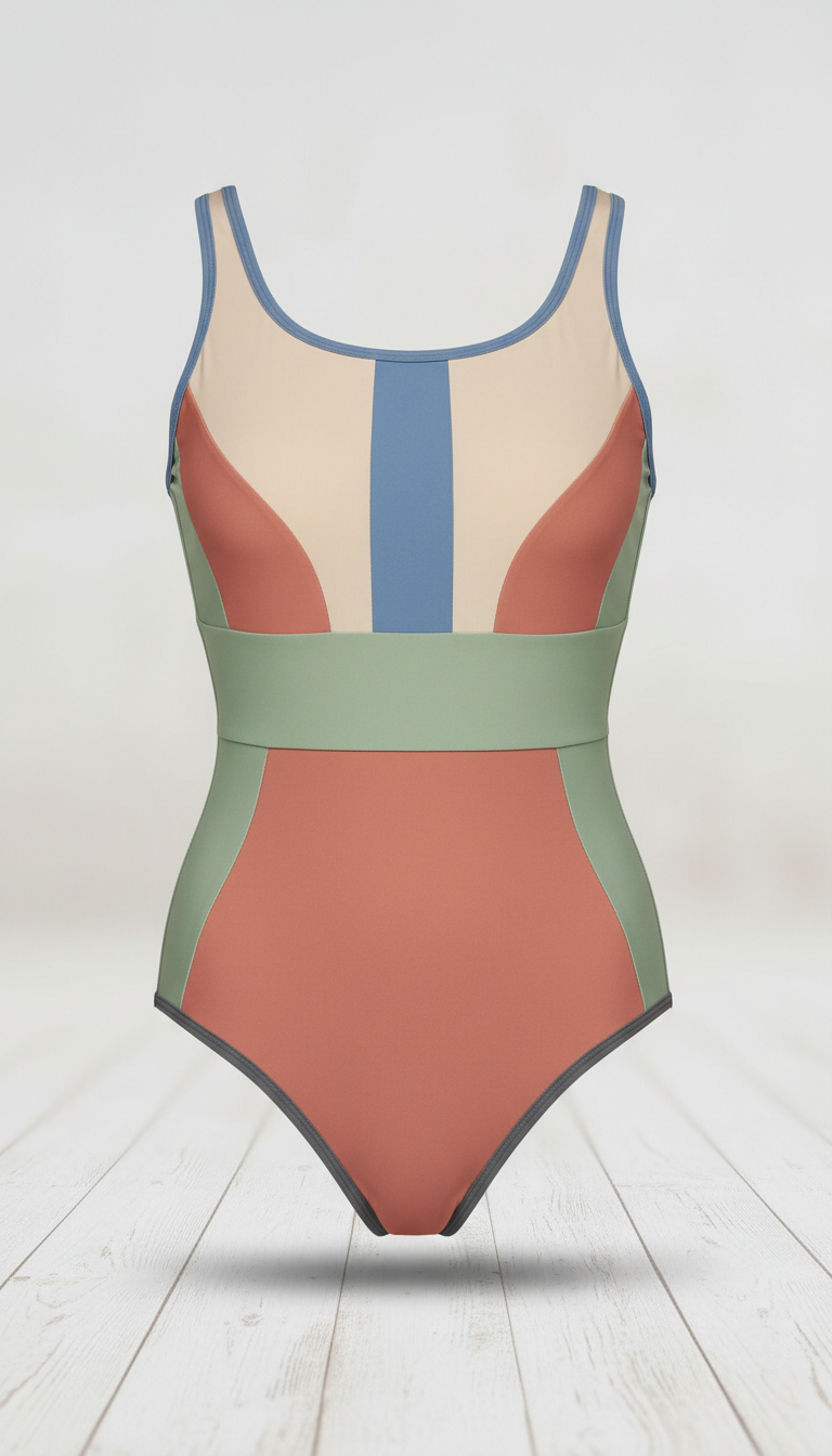 Italian Lycra one-piece with UPF 50+
