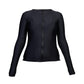 The Rasher - Round Neck -Long Sleeve  - Black with Black